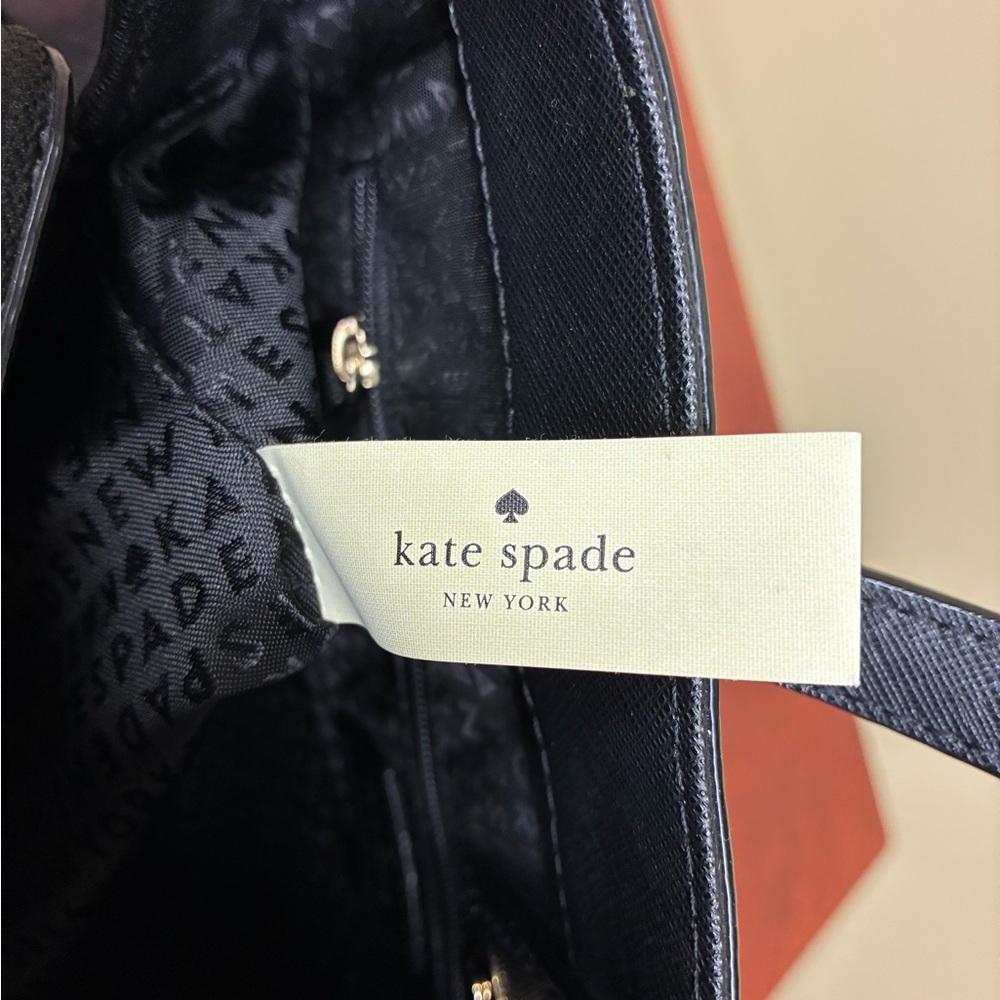 Kate Spade Laurel Way Evangeline Satchel – Black Saffiano Leather - Picture 7 of 11